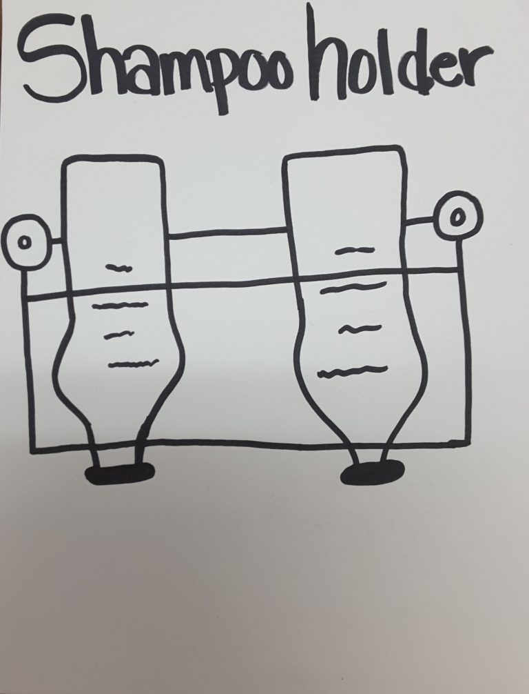 Shampoo Bottle Holder Invention